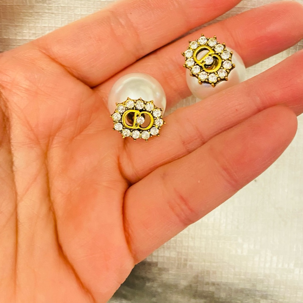 Handmade s925 Earring double with 2 side